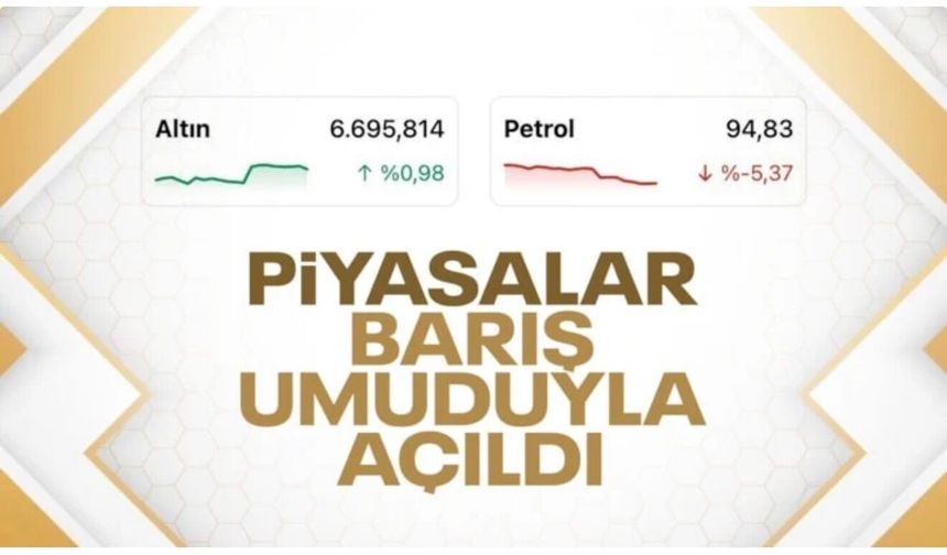 Barış umutları arttı! Altında yükseliş, petrolde düşüş yaşandı