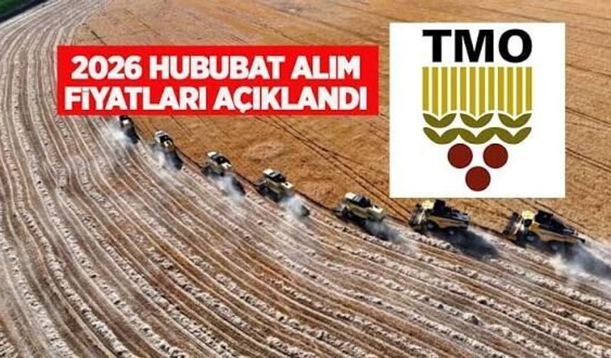 TMO 2026 yılı hububat alım ve satış fiyatlarını açıkladı