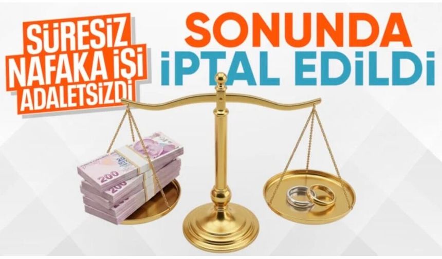 AYM, süresiz nafaka düzenlemesini iptal etti