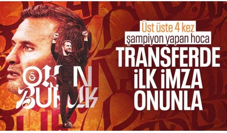 Galatasaray'da Okan Buruk'a yeni sözleşme yolda