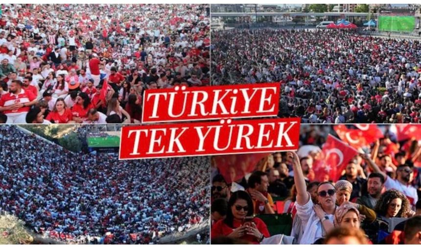 Türkiye'nin dört bir tarafında milli maç heyecanı