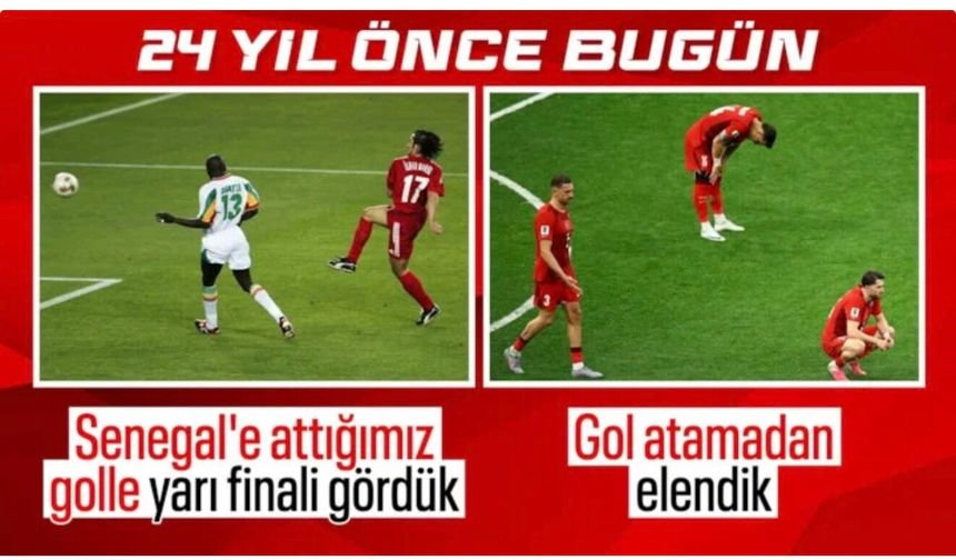 Dünya Kupası'ndaki son golümüzü 24 yıl önce attık!