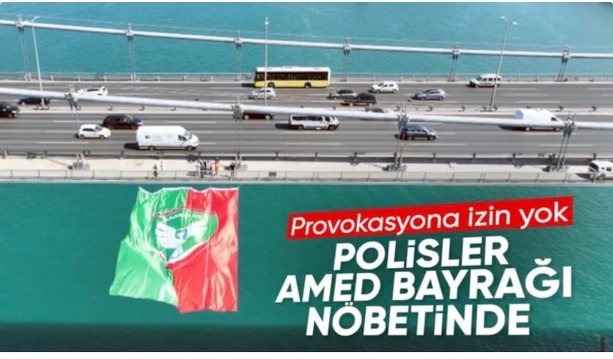 Amedspor bayrağına polis koruması: Gece boyunca nöbet tutuldu