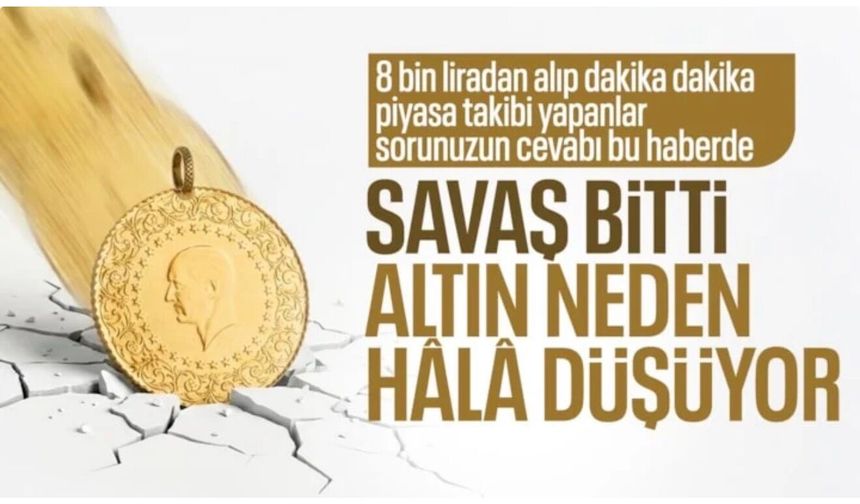 Altın fiyatlarındaki düşüşün nedenleri