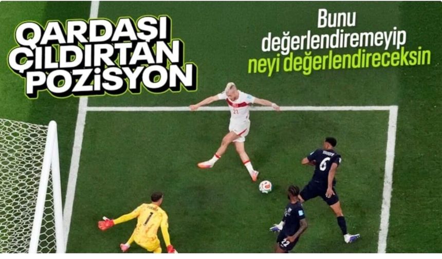 Azerbaycanlı spikerin Barış Alper Yılmaz’ın kaçırdığı pozisyona tepkisi