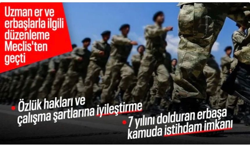 TSK ile ilgili düzenlemeleri içeren kanun teklifi Meclis'ten geçti