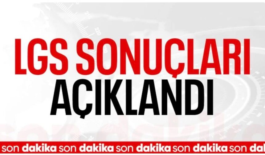 LGS sonuçları açıklandı