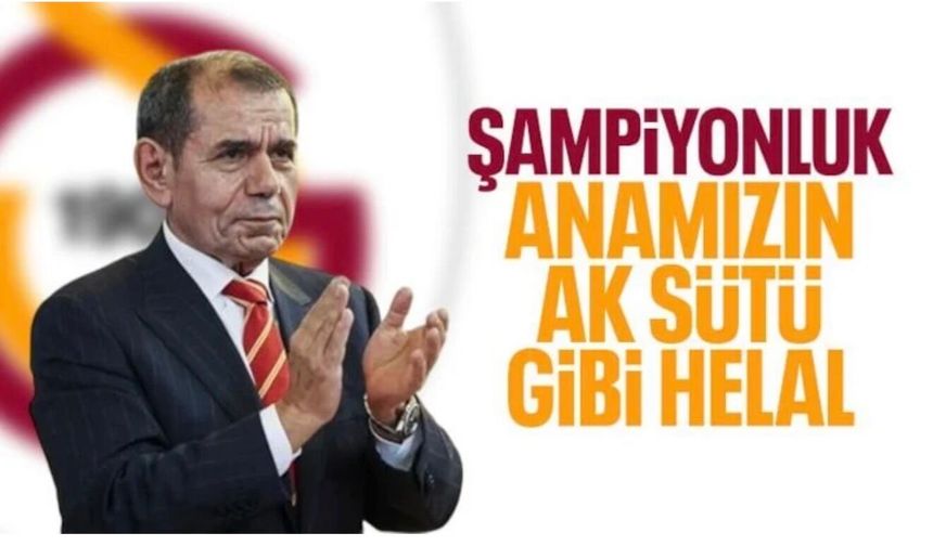 Dursun Özbek'ten şampiyonluk açıklaması: Anamızın ak sütü gibi helal