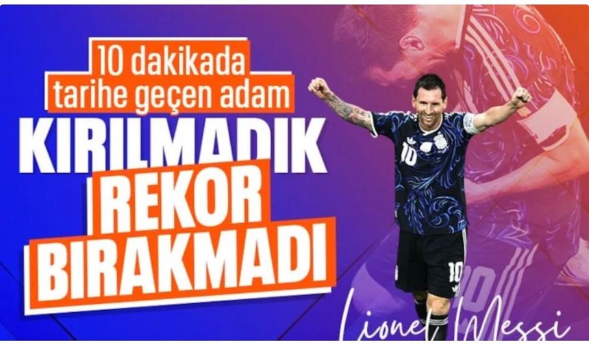 Lionel Messi, İngiltere'yi rekorlarla yıktı!