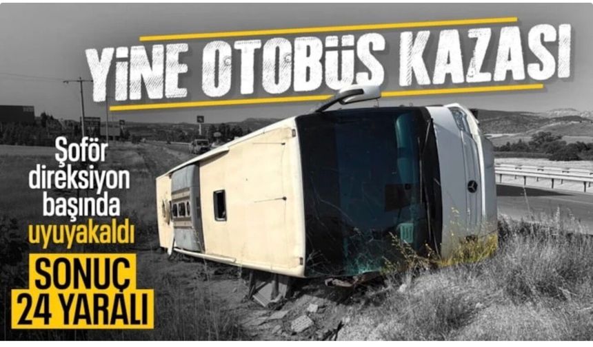 Eskişehir'de yolcu otobüsü devrildi