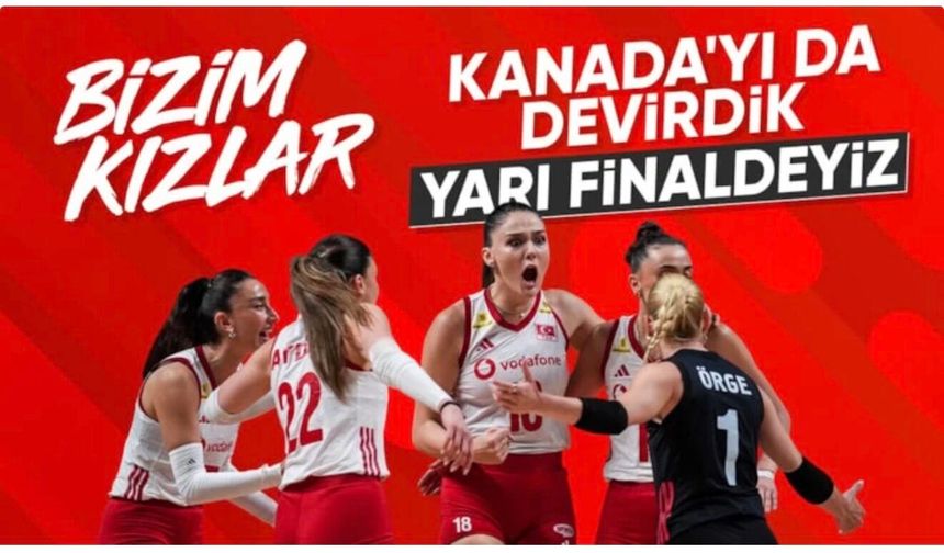 A Milli Kadın Voleybol Takımı, Milletler Ligi'nde yarı finale yükseldi