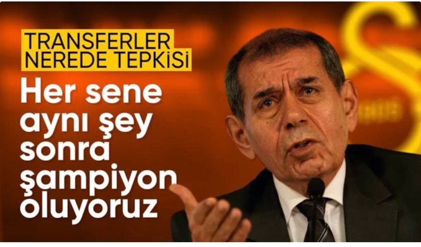 Dursun Özbek taraftarlara transfer mesajı gönderdi! Her sene aynı şey...