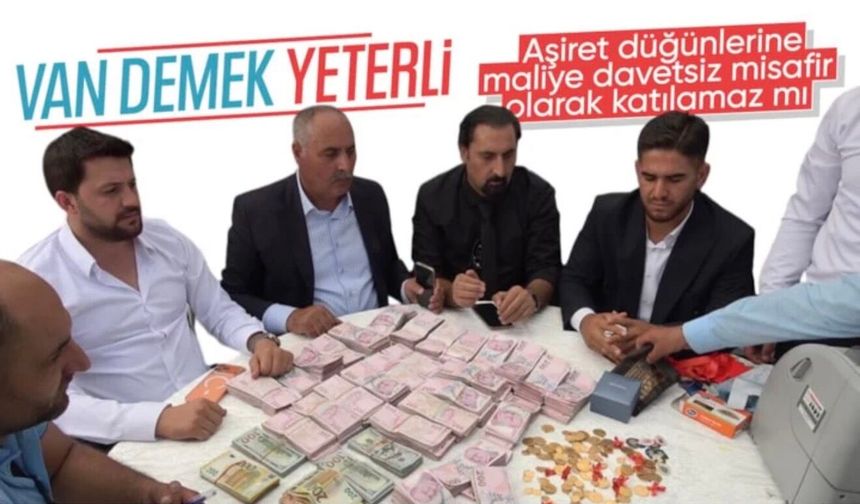 Van'da aşiret düğününde bavullarla para taşıdılar: 20 milyon lira para, kilolarla altın