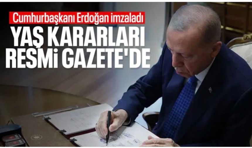 TSK'da atama ve terfi kararları Resmi Gazete'de