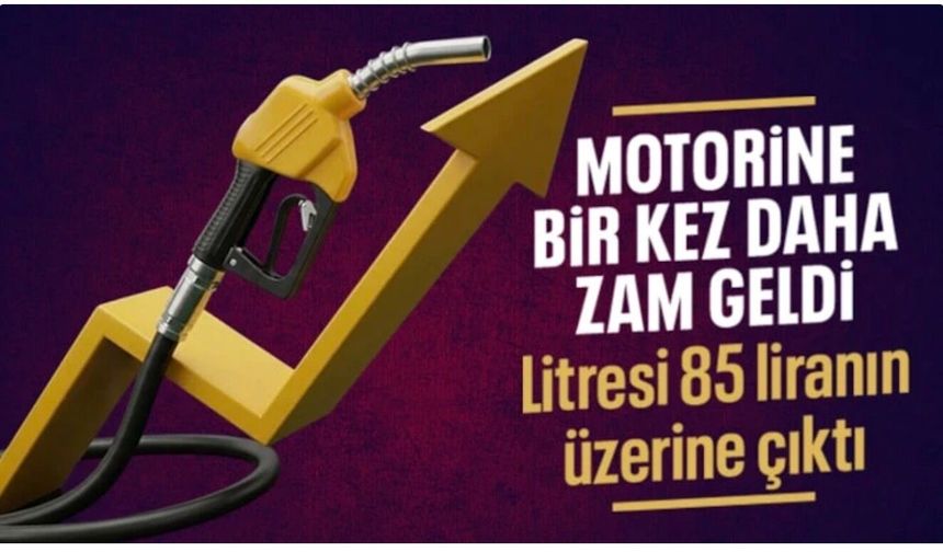 Motorine 2,92 lira zam: Pompa fiyatlarına yansıdı