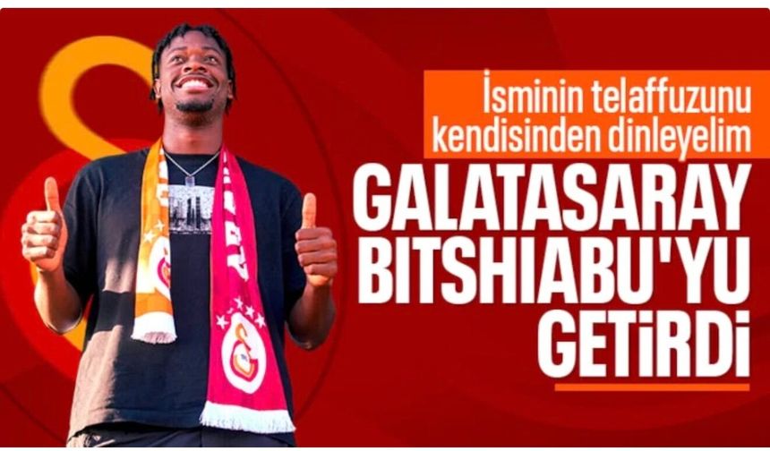 Galatasaray, El-Chadaille Bitshiabu transferini KAP'a bildirdi: İstanbul'a geldi