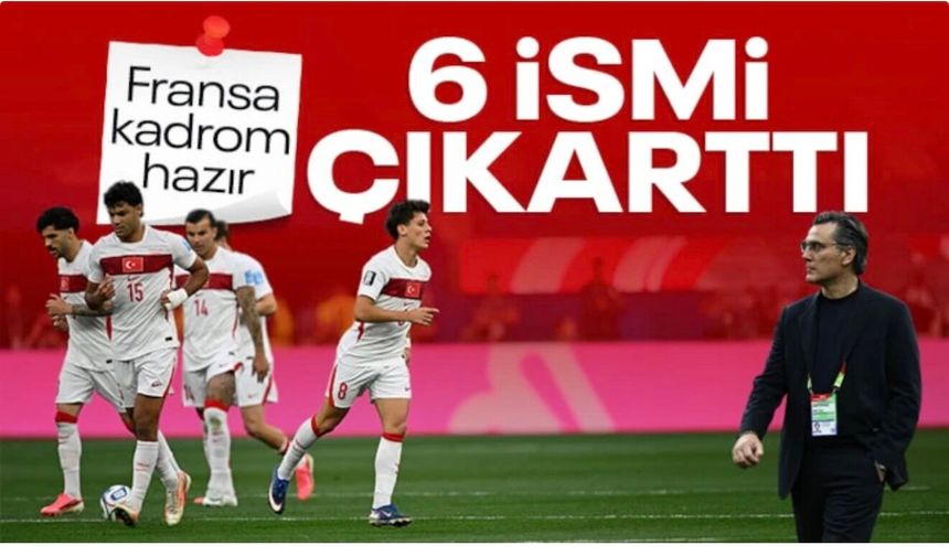 A Milli Takım'da 6 oyuncu kadrodan çıkarıldı