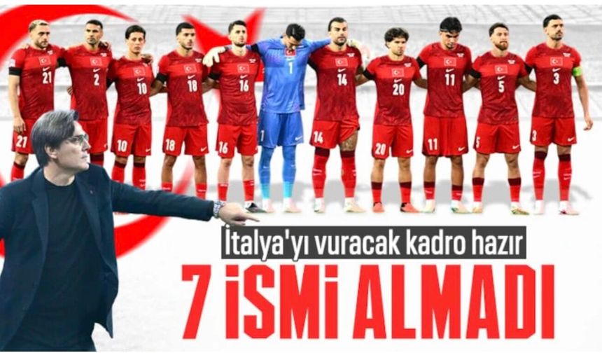 Türkiye-İtalya maçı öncesi A Milli Takım kadrosu belli oldu