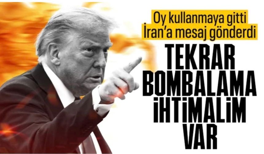 ABD Başkanı Trump oyunu kullandı: İran'ı tekrar bombalama ihtimalim var