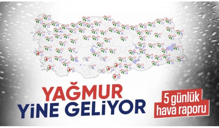 Yurt genelinde sağanak yağışlı günler sürüyor