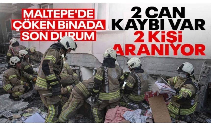 İstanbul'da 7 katlı bina çöktü
