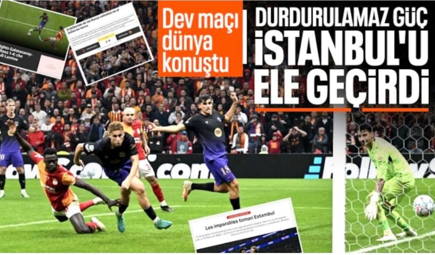 Galatasaray-Barcelona mücadelesi dünya basınında gündem oldu!