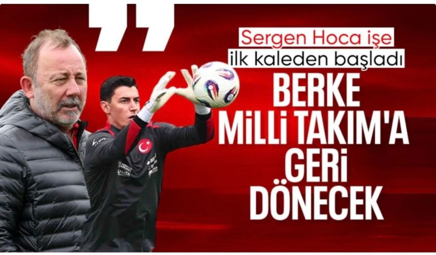 Sergen Yalçın, A Milli Takım'daki görevine başlar başlamaz açıkladı: Berke Özer'le konuşacağım