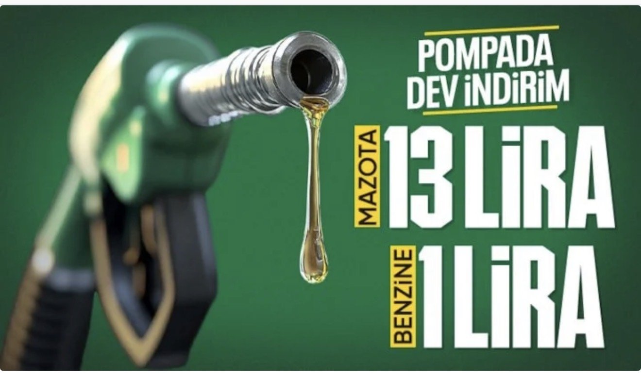 Motorin ve benzine dev indirim