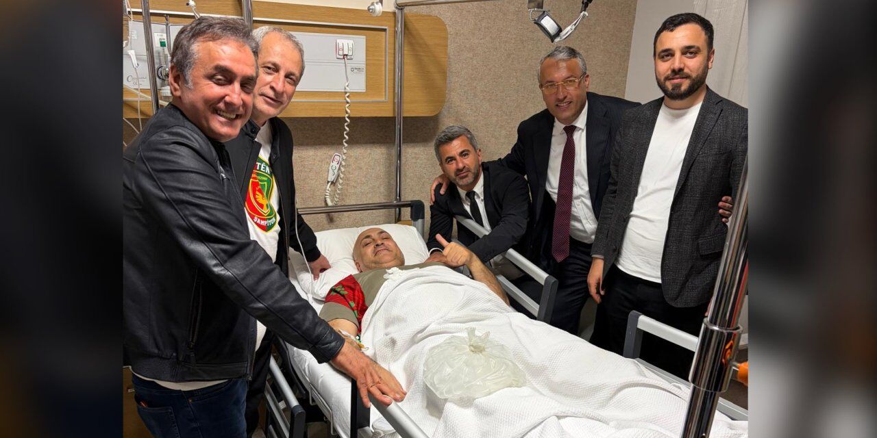 Kutlamada platformdan düşen Kaya’ya Amedspor yönetiminden ziyaret