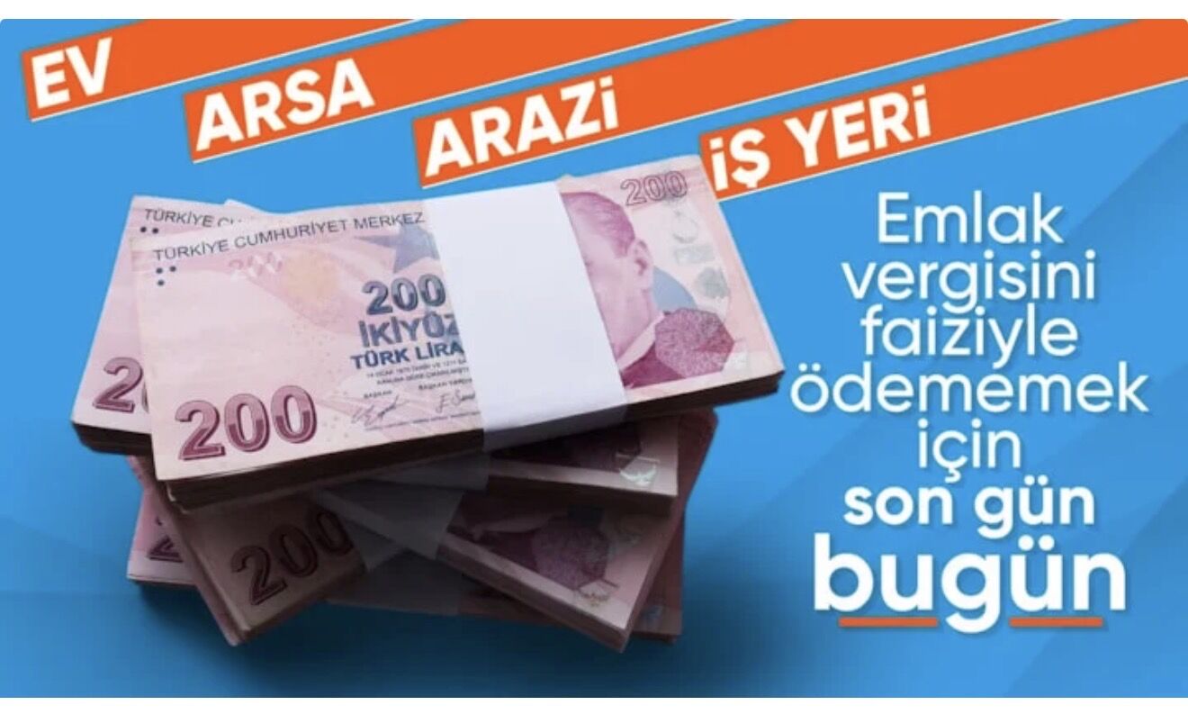 Emlak vergisi ilk taksit ödemesinde son gün