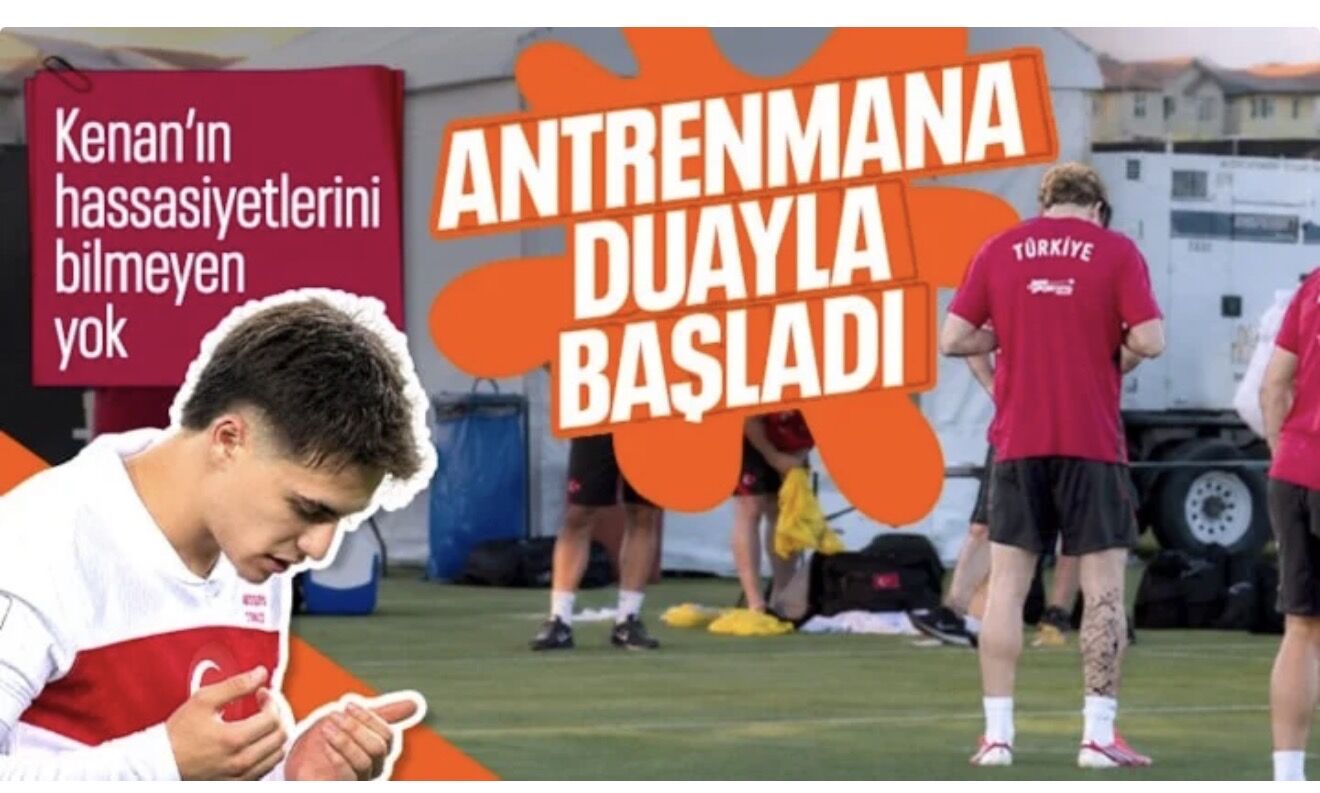 Kenan Yıldız'dan antrenman öncesinde dua