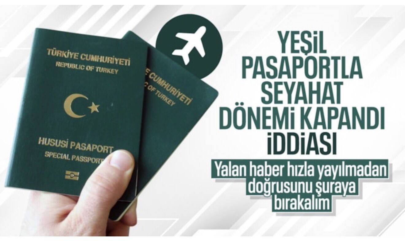 İletişim Başkanlığı, 'Yeşil pasaportla seyahat dönemine son' iddialarını yalanladı