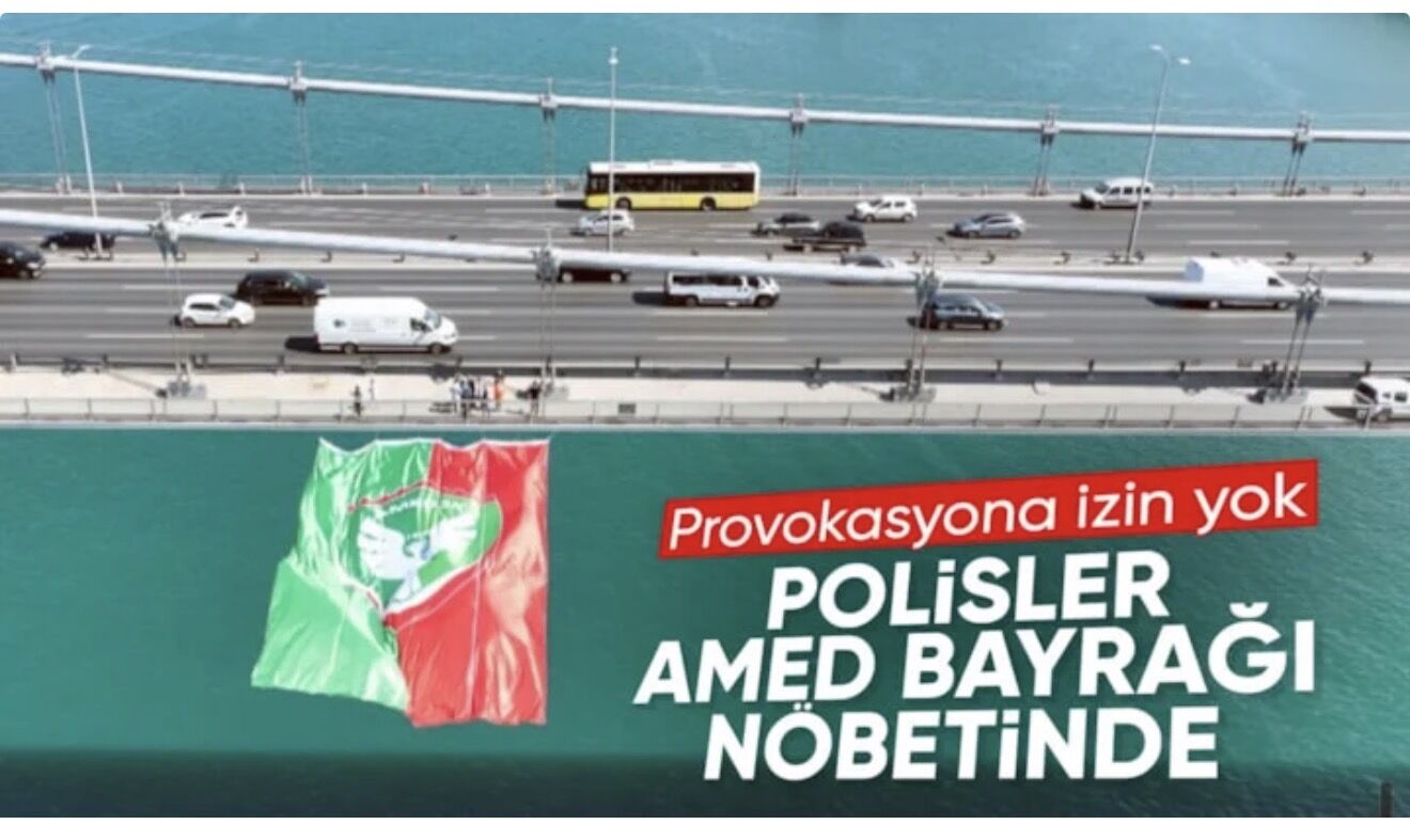 Amedspor bayrağına polis koruması: Gece boyunca nöbet tutuldu
