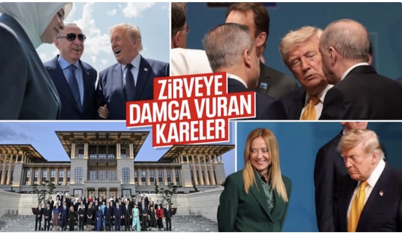 NATO Zirvesi'nden dikkat çeken anlar: Zirveye Erdoğan ve Trump damga vurdu