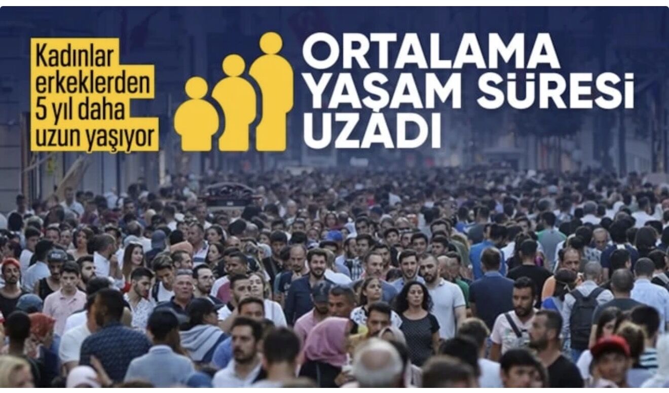 Türkiye'de beklenen yaşam süresi 78,5 yıla ulaştı