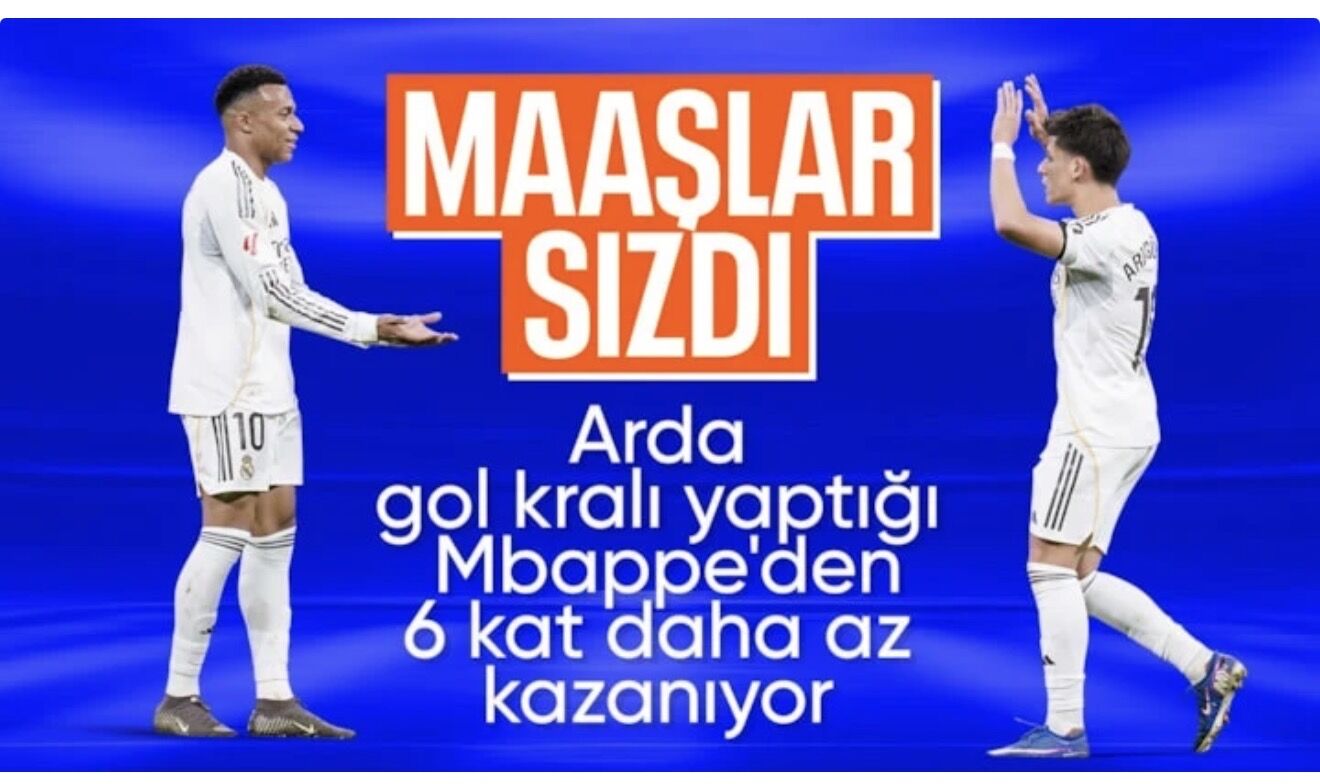 Real Madrid'in maaş tablosu ortaya çıktı: Arda Güler'in kazandığı rakam belli oldu...