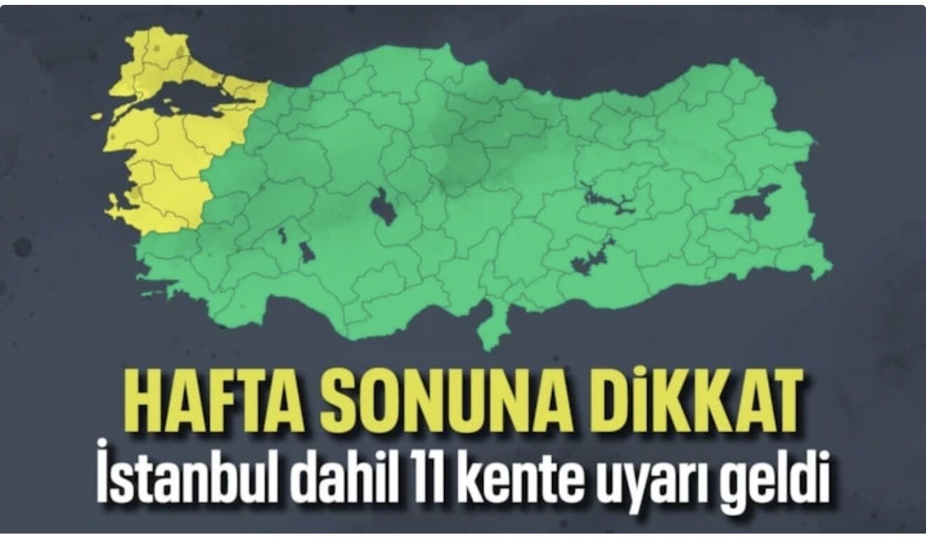 İstanbul dahil 11 kente sarı uyarı: Rüzgar kuvvetli esecek