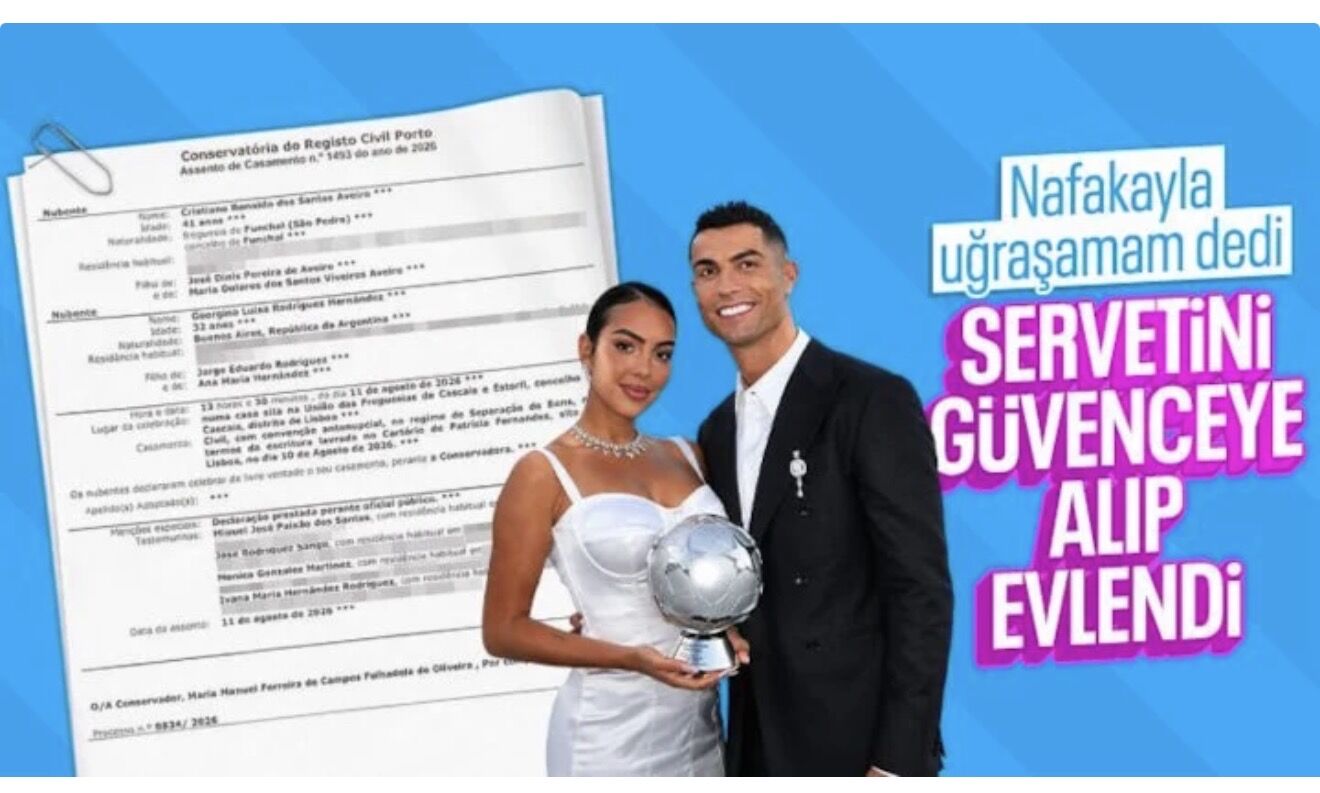 Cristiano Ronaldo, Georgina Rodriguez ile evlilik sözleşmesi imzaladı