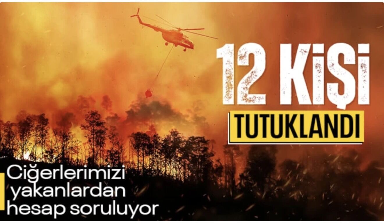 Akın Gürlek duyurdu: Orman yangınlarına ilişkin 12 tutuklama