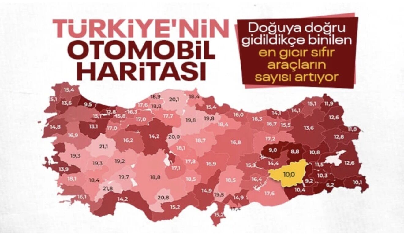 Türkiye'de illere göre otomobillerin yaş ortalamaları açıklandı