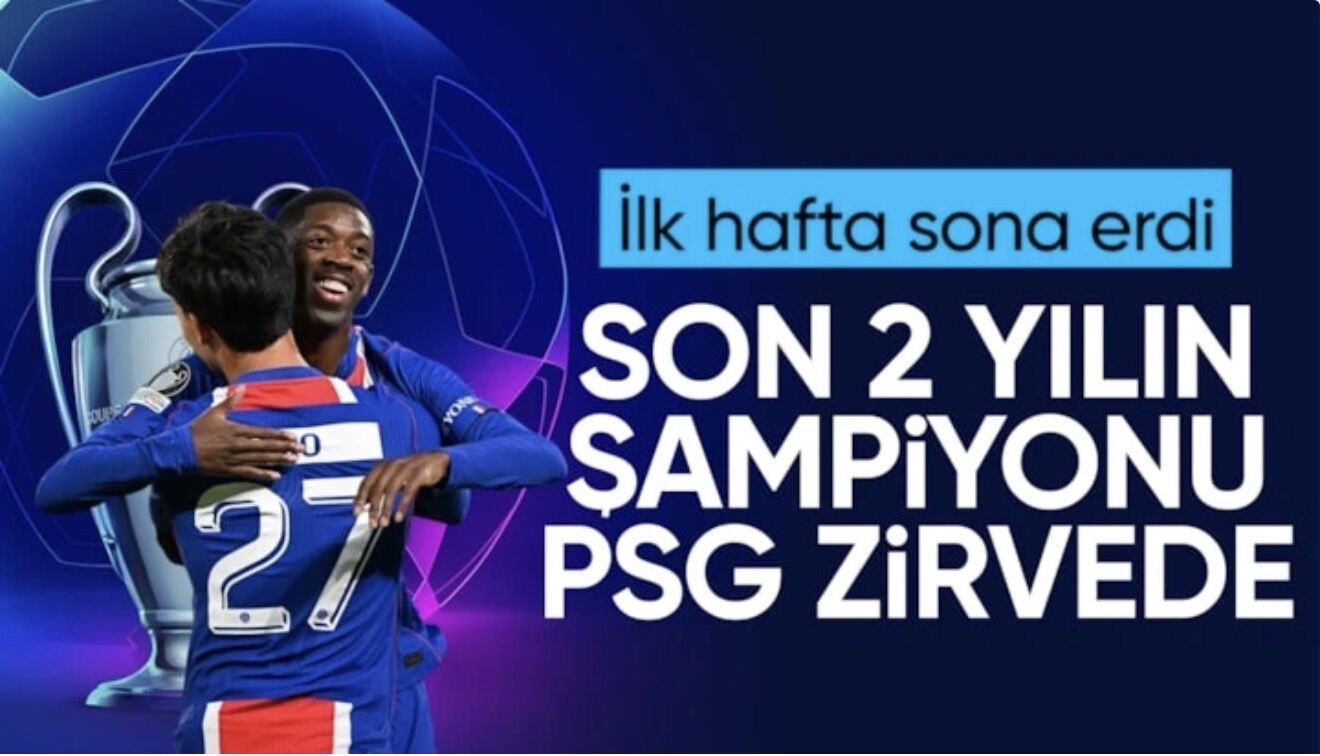 Devler Ligi'nde ilk haftanın lideri PSG!