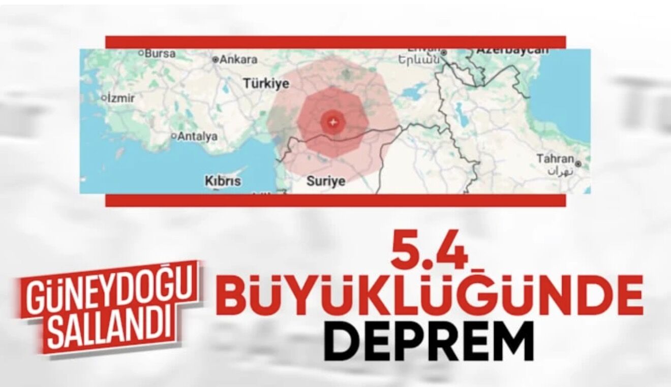 Şanlıurfa'da 5.4 büyüklüğünde bir deprem meydana geldi: Çevre illerde de hissedildi