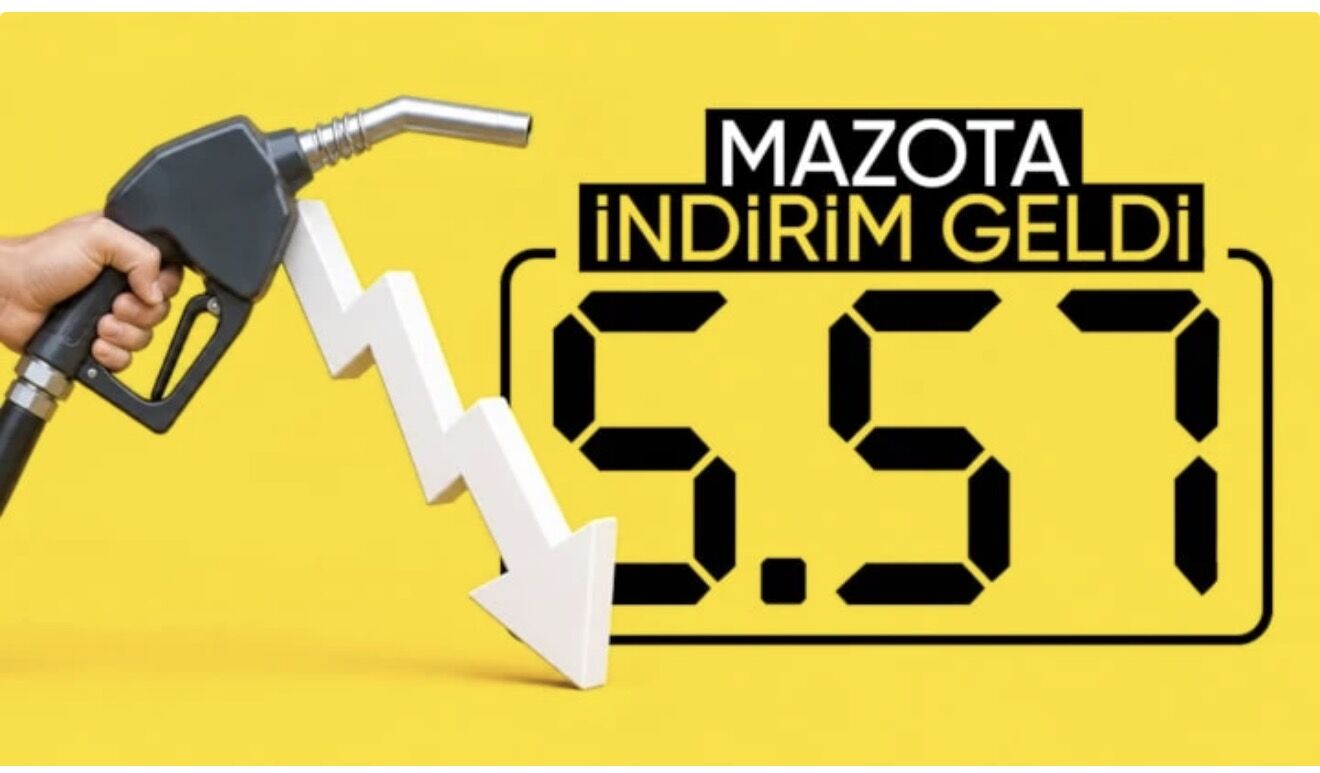 Motorine 5 lira 57 kuruş indirim