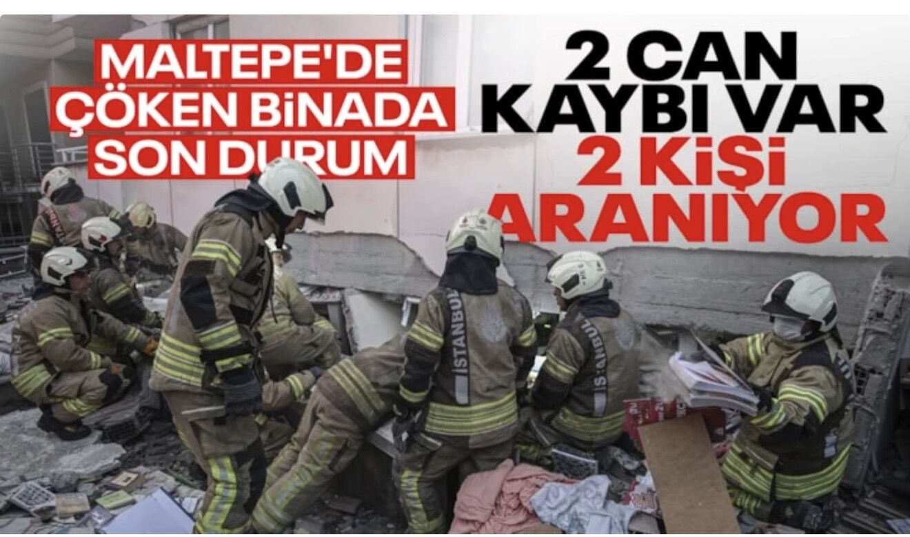 İstanbul'da 7 katlı bina çöktü